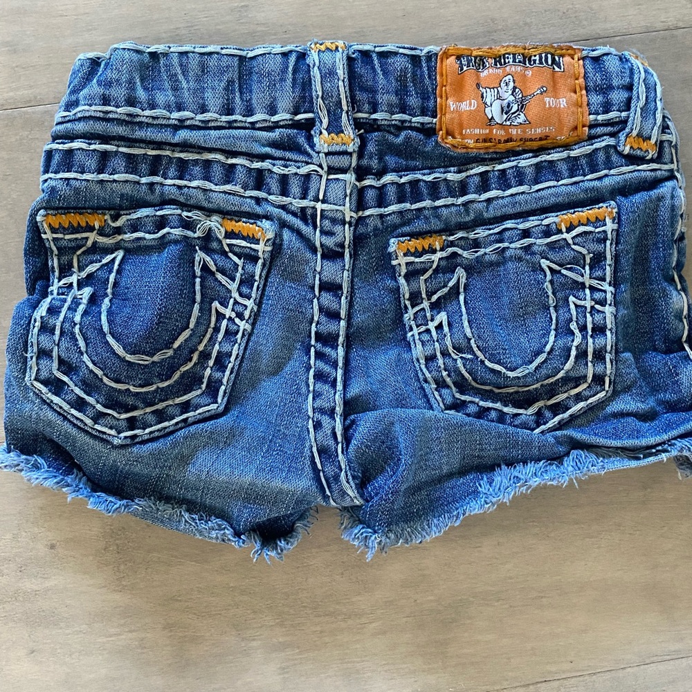 True religion girls Jean shorts